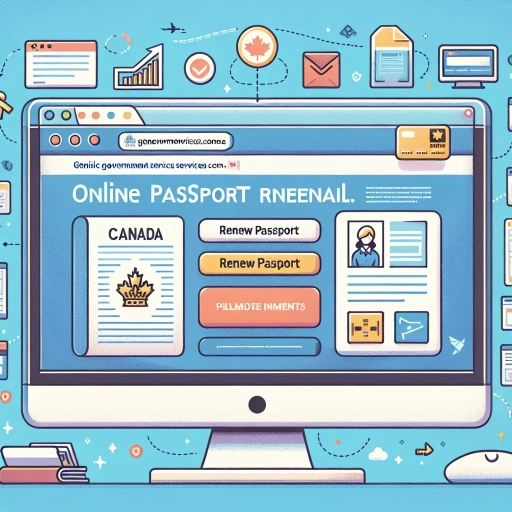 how to renew canadian passport online