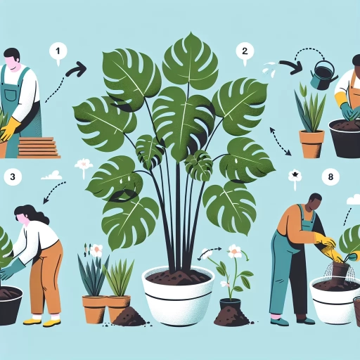 how to repot a monstera