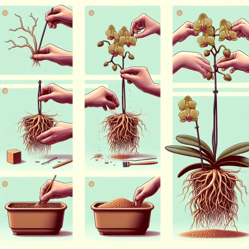 how to repot an orchid with air roots