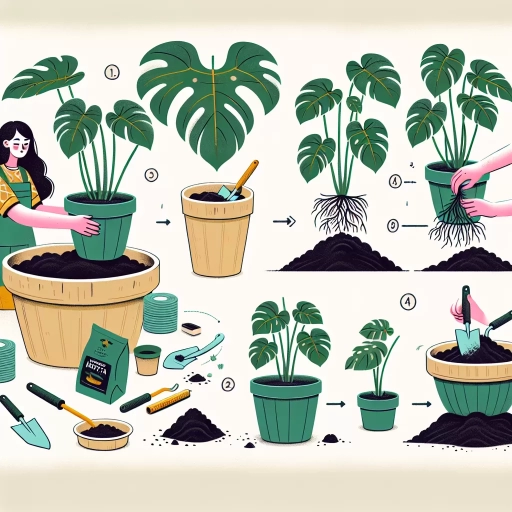 how to repot monstera
