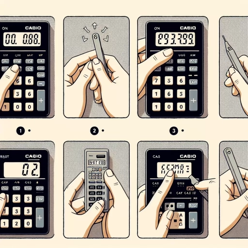 how to reset casio calculator
