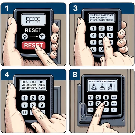 how to reset garage door keypad