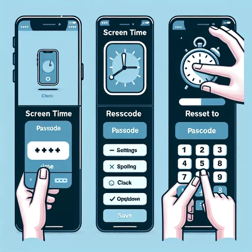how to reset screen time passcode