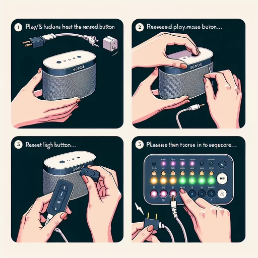 how to reset sonos
