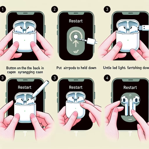 how to restart airpods