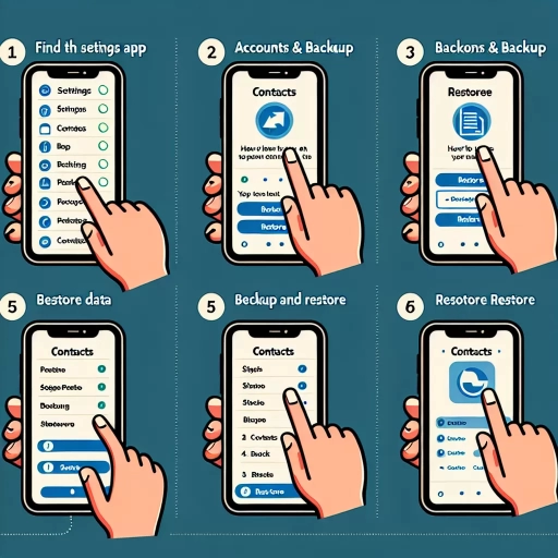 how to restore contacts on iphone