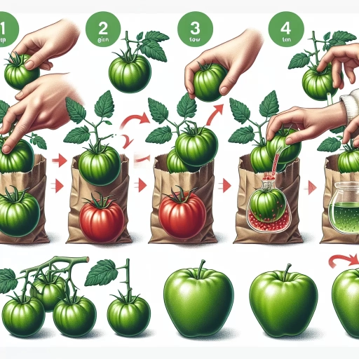 how to ripen green tomatoes off the vine