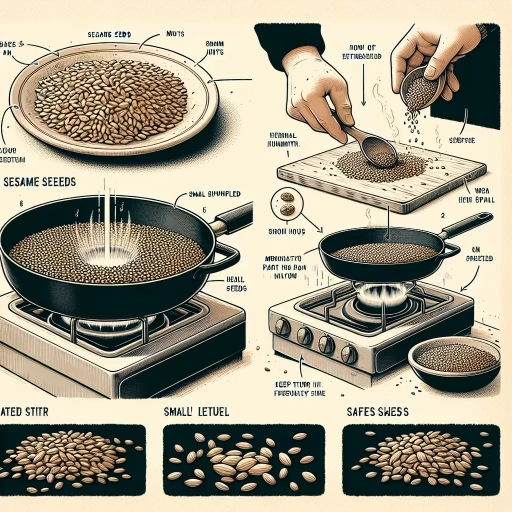 how to roast sesame seeds