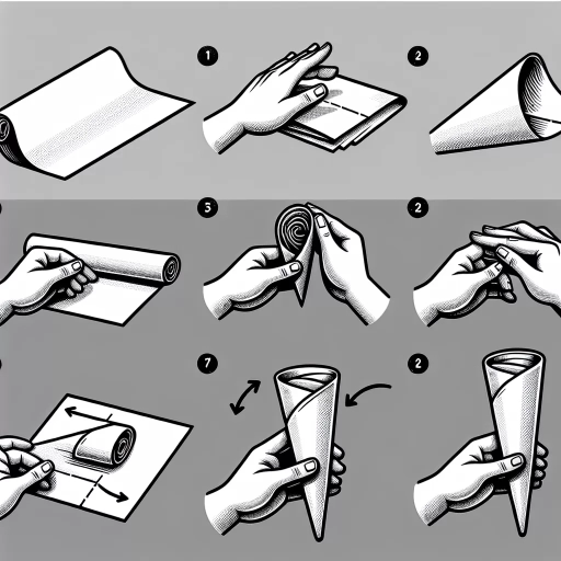 how to roll a cone