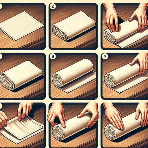 how to roll towels