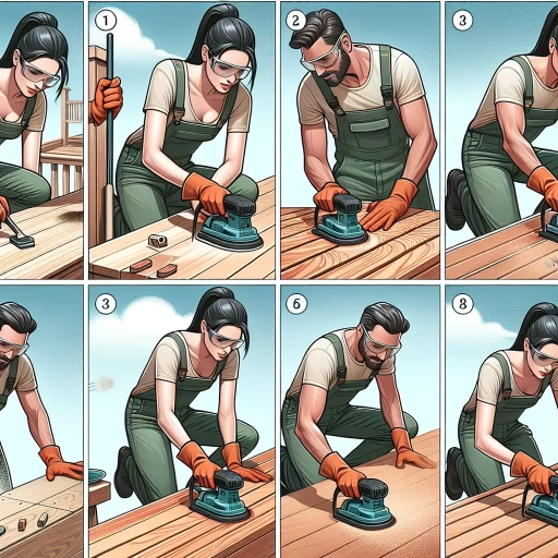 how to sand a deck