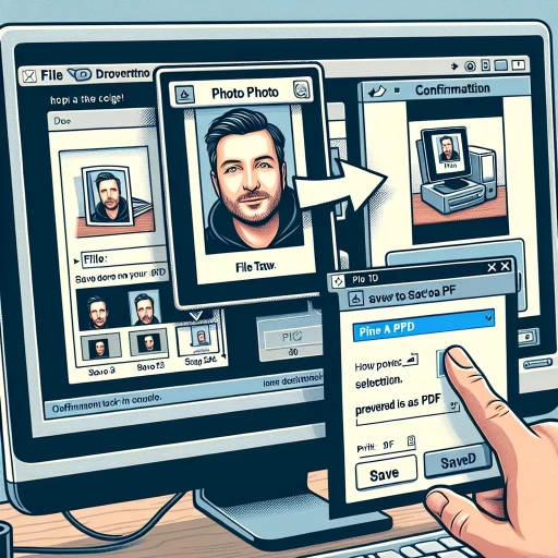 how to save a picture as a pdf