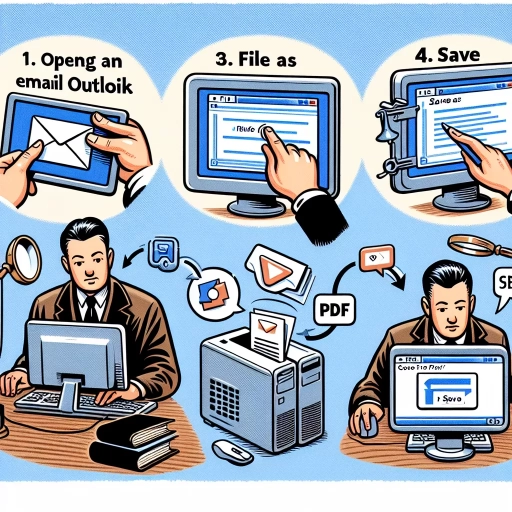 how to save outlook email as pdf