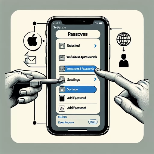 how to save password on iphone