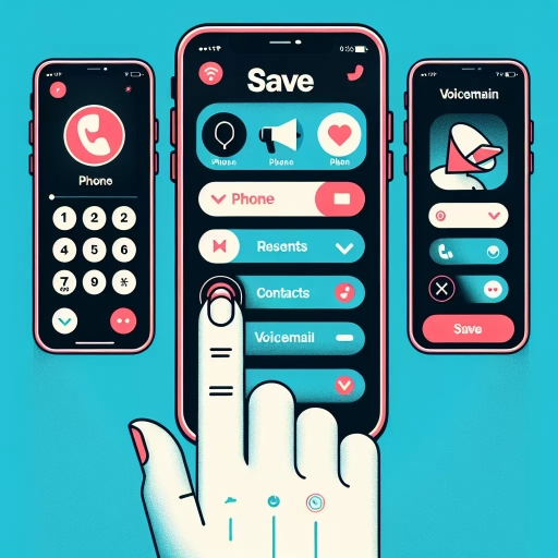 how to save voicemail on iphone