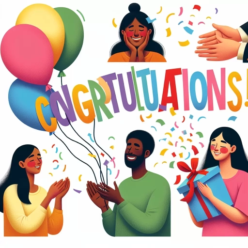 how to say congratulations