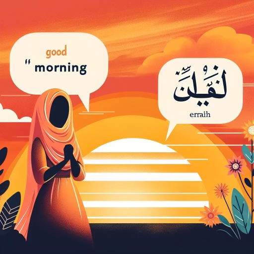 how to say good morning in arabic