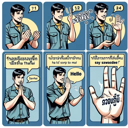 how to say hello in thai