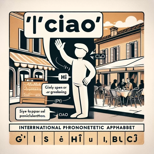 how to say hi in italian