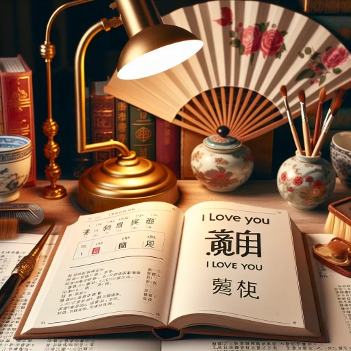 how to say i love you in chinese