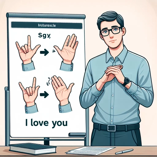 how to say i love you in sign language