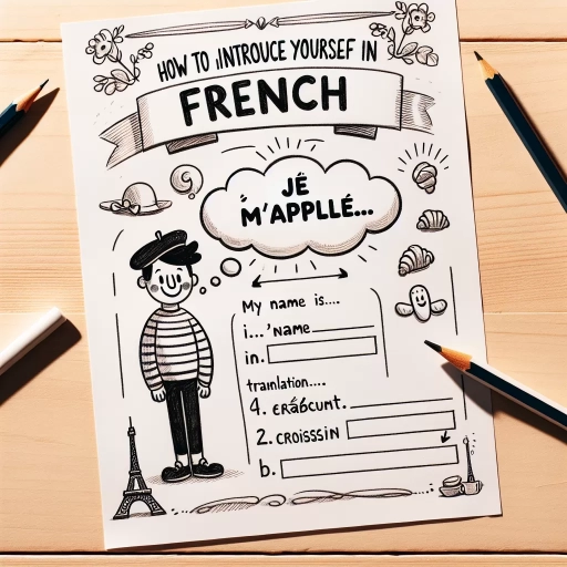 how to say my name is in french