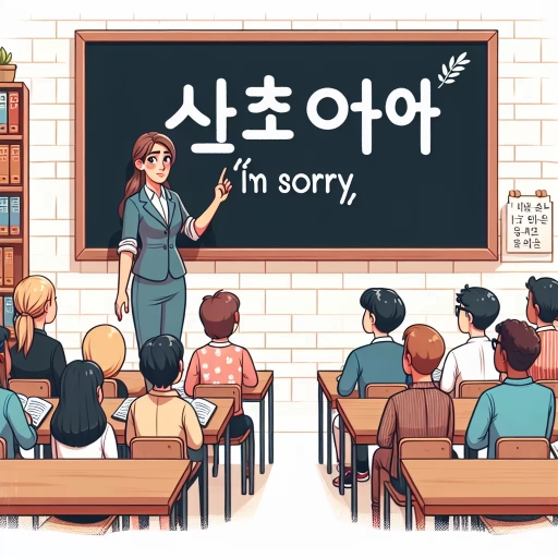 how to say sorry in korean