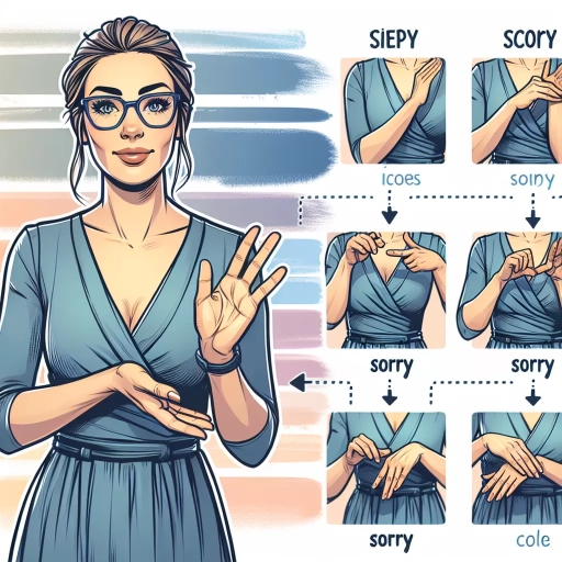 how to say sorry in sign language