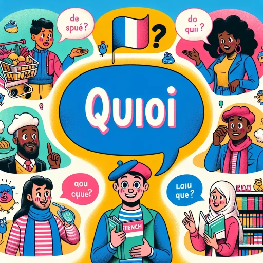 how to say what in french