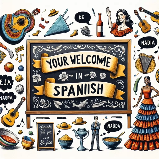 how to say your welcome in spanish