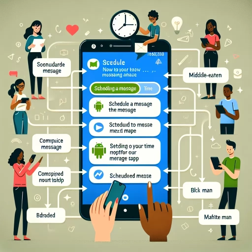 how to schedule a text android