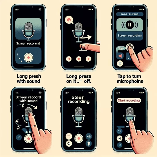 how to screen record with sound on iphone
