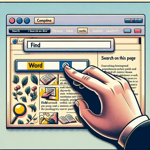 how to search for a word on a website