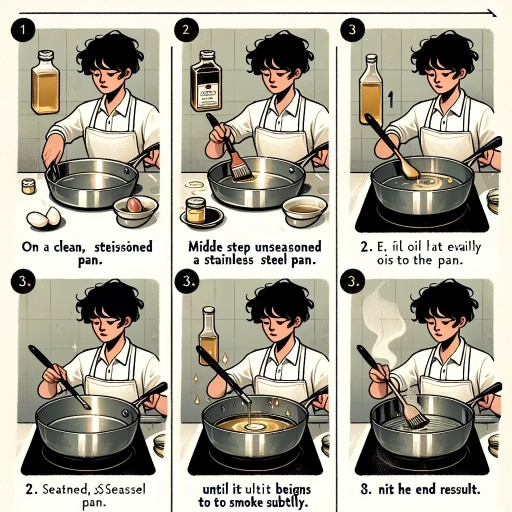 how to season a stainless steel pan