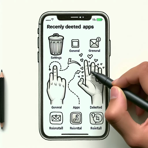 how to see recently deleted apps on iphone