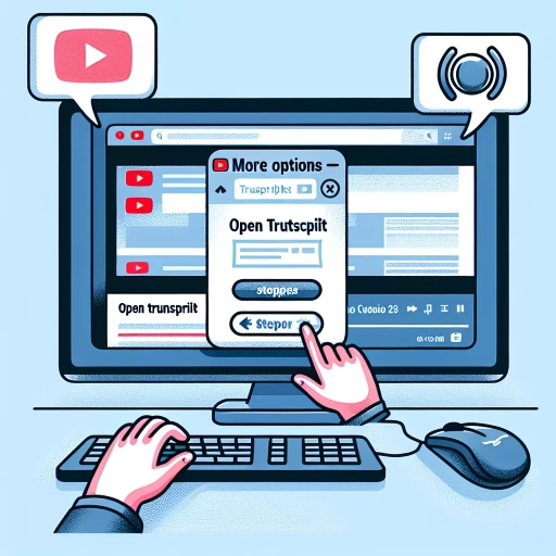 how to see transcript on youtube