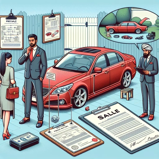 how to sell a car privately
