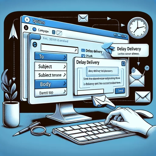 how to send a delayed email in outlook