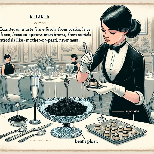 how to serve caviar
