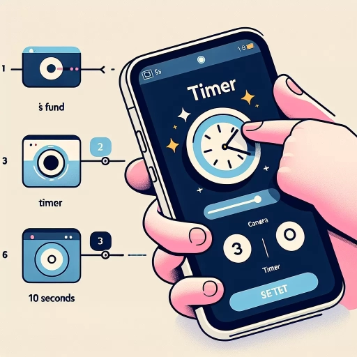 how to set a timer on iphone camera