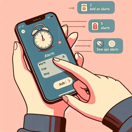 how to set alarm on iphone