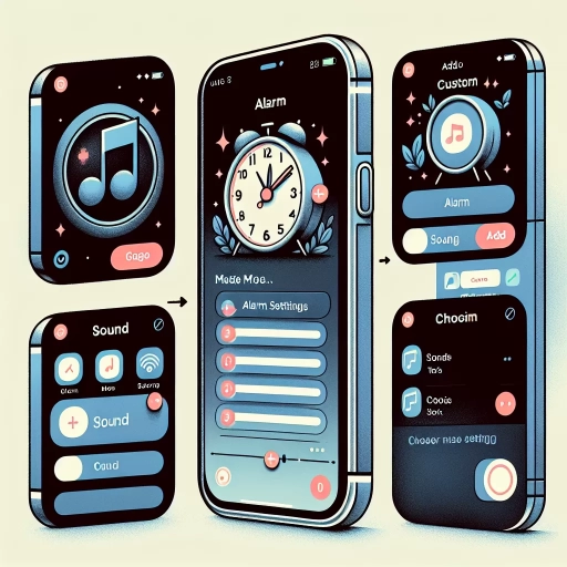 how to set custom alarm sound on iphone