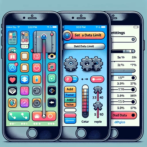 how to set data limit on iphone