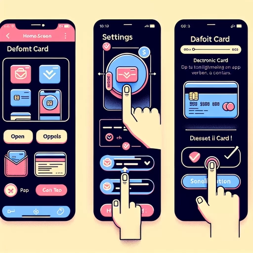how to set default card in apple wallet