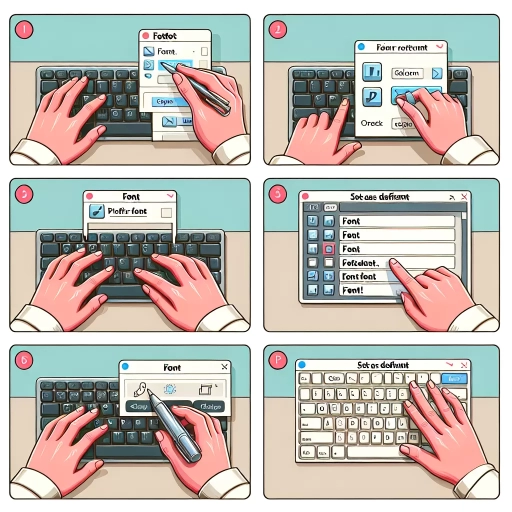 how to set default font in word