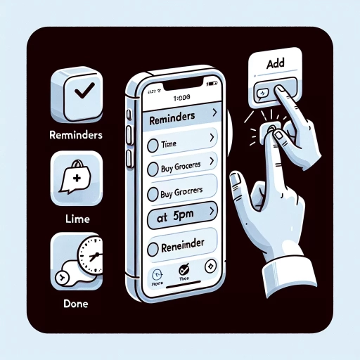 how to set reminder on iphone