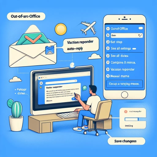how to set up out of office in gmail