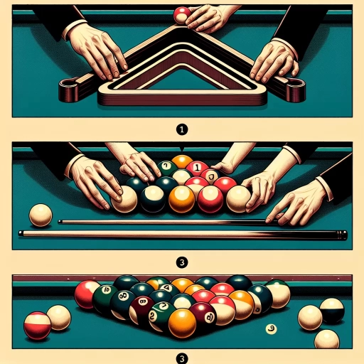 how to set up pool balls
