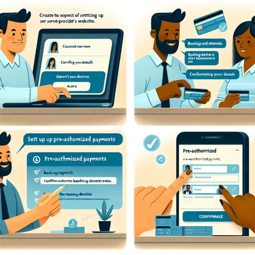 how to set up pre authorized payments