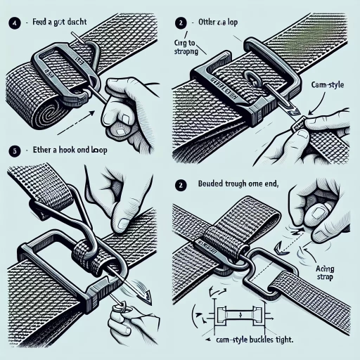 how to set up ratchet straps